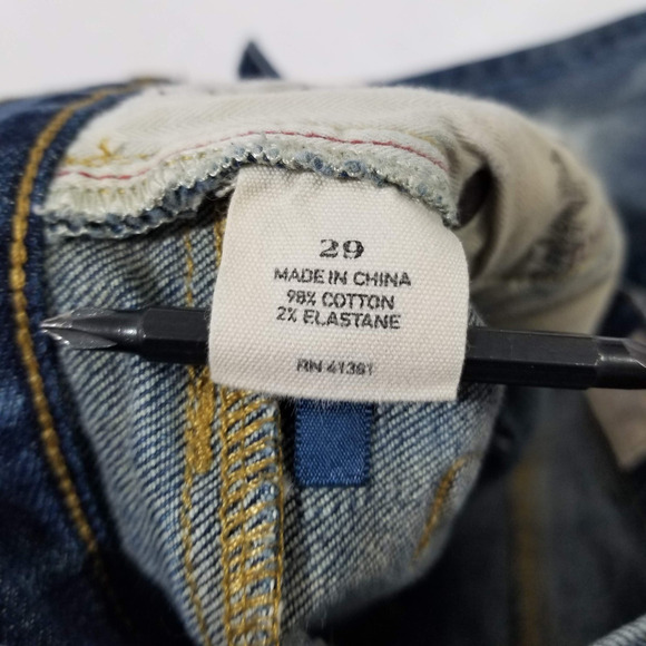 Polo Ralph Lauren Jeans 29 Tompkins Patches Distressed Skater Skinny Band Preppy - Picture 6 of 12